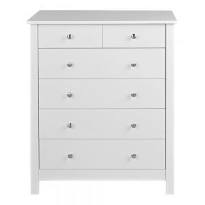 Florence 4+2 chest in White