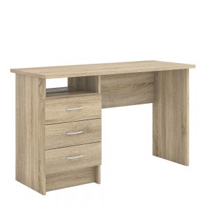 Function Plus Desk 3 Drawers in Oak FSC Mix 70 % NC-COC-060652