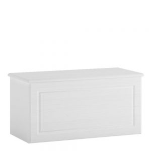 *Hampshire Ottoman in white textured MDF and white melamine