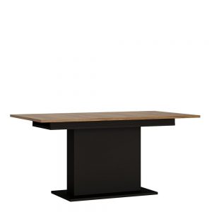Brolo Extending Dining Table With the walnut and dark panel finish