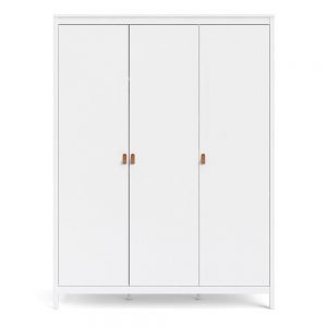 Barcelona Wardrobe with 3 doors in White