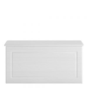 *Hampshire Ottoman in white textured MDF and white melamine