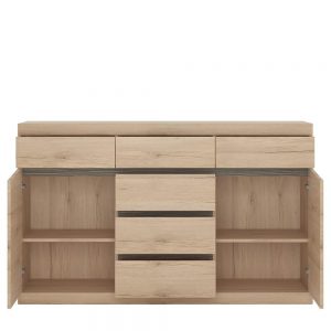 Mayfair Living 2 Door 3+3 Drawer Sideboard in Oak