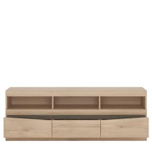 Mayfair Wide 3 drawer TV unit in Oak