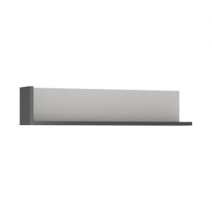 Zion 120cm Wall Shelf in Platinum/Light Grey