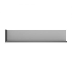 Zion 120cm Wall Shelf in Platinum/Light Grey