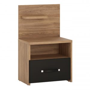 Monaco 1 drawer bedside with open shelf (LH)