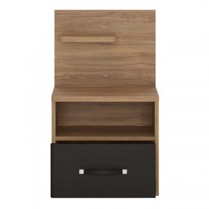 Monaco 1 drawer bedside with open shelf (LH)