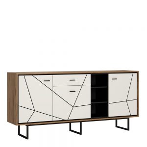 Messina 3 Door 1 Drawer Wide Sideboard