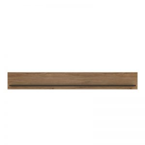 Messina 167cm Wall Shelf With the Walnut and Dark Panel Finish