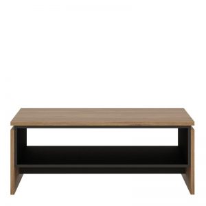 Messina Coffee Table With the Walnut and Dark Panel Finish