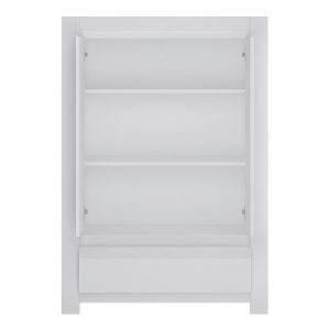 Tuhan 2 Door 1 Drawer Cabinet in Alpine White