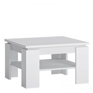 Danish Small Coffee Table in White
