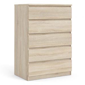 *Naia Chest of 5 Drawers in Oak structure