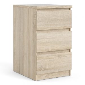 *Naia Bedside 3 Drawers in Oak structure