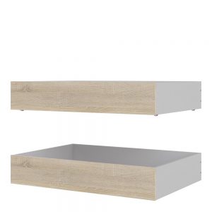 *Naia Set of 2 Underbed Drawers (for Single or Double beds) in Oak