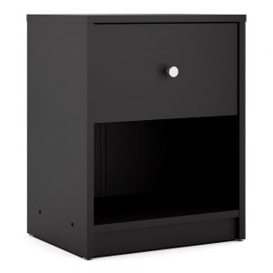 May Bedside 1 Drawer in Black