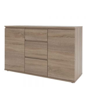 Hova Sideboard 3 Drawers 2 Doors in Truffle Oak