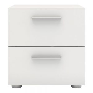 Pepe Bedside 2 Drawers in White