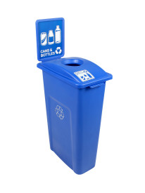WASTE WATCHER – Single – Cans & Bottles – Circle – Blue