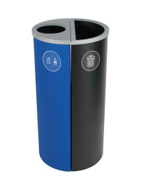 SPECTRUM – Double – Cans & Bottles-Waste – Circle-Full – Blue-Black – 101173